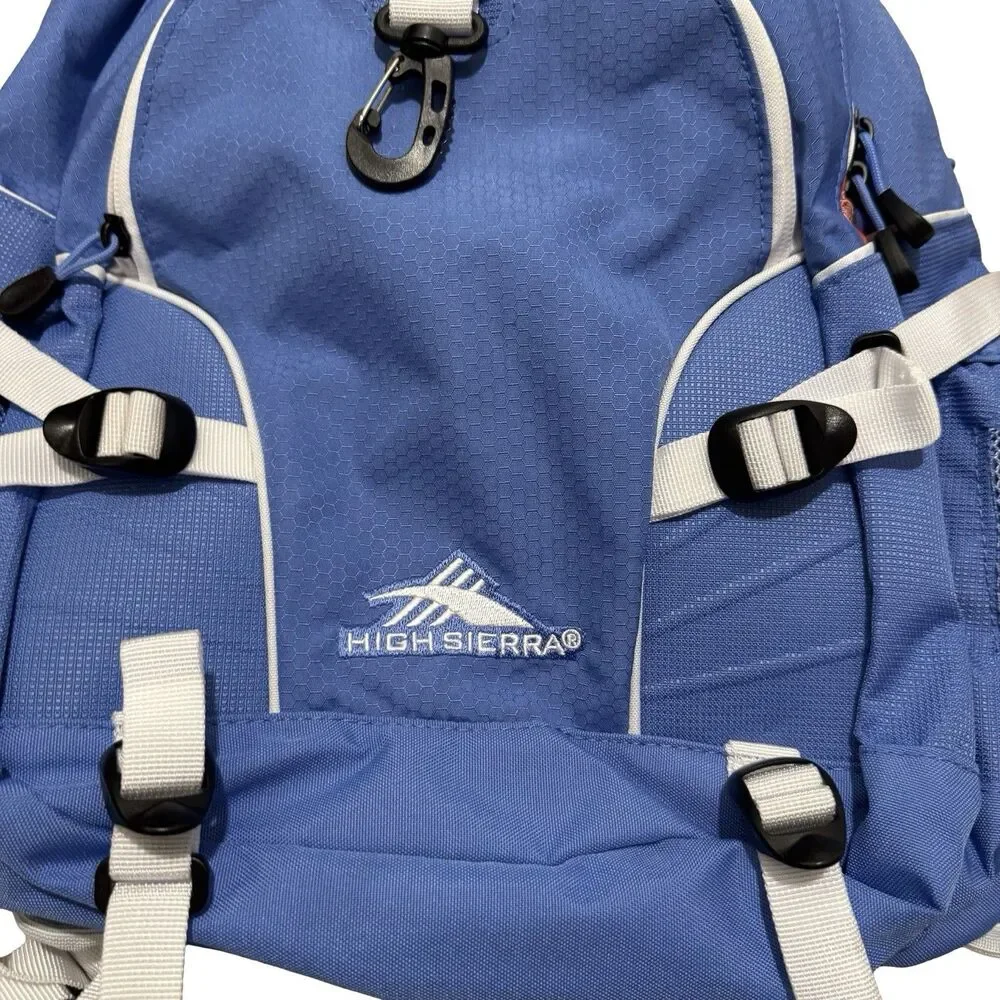 High‎ Sierra Blue Backpack With Suspension Strap System And Tech Spot